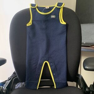 L.L. Bean baby Quilted Navy Romper